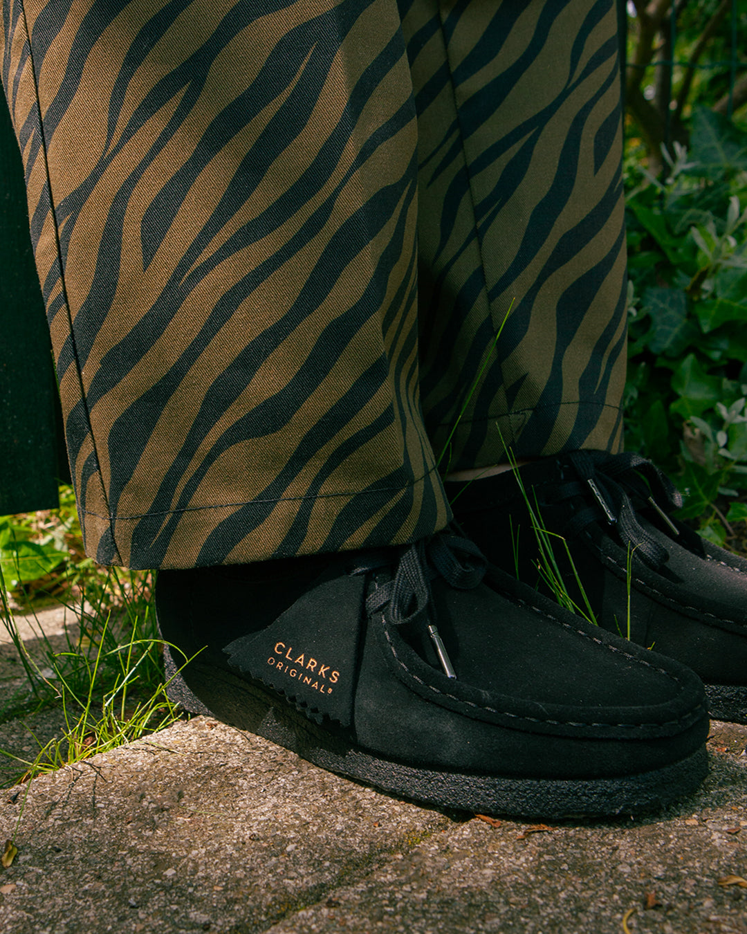 靴 Clalrks Wallabee Hair On black Clarks Wallabee Black Hair On BLACK（クラークス ワラビー ブラック