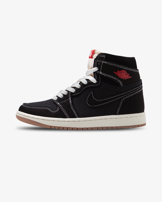 Air Jordan 1 High, Fight Club, black sneaker, women, side view