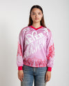 Aries Arise Graphic Gothic Lace Airtex LS Tee Pink
