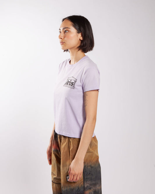 Aries Sunbleached Temple SS Tee - Baby Faded Purple
