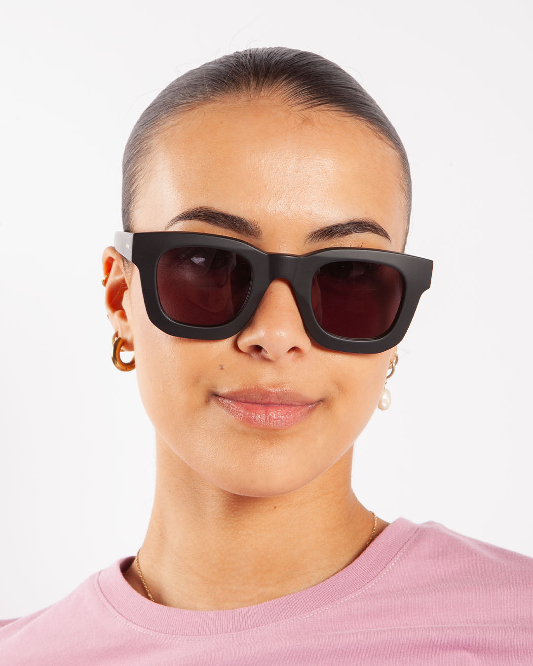 Brain Dead Men's' Elia Matte Sunglasses in Black | LN-CC®