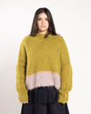 Brain Dead Super Hairy Boxy Knit Sweater Lime