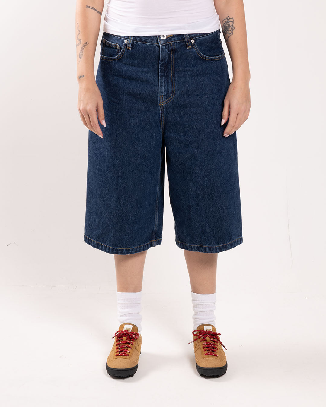 Carhartt WIP W' Belmont Short Blue Stone Washed Concept Carhartt WIP W' Belmont Short Blue Stone Washed Concept