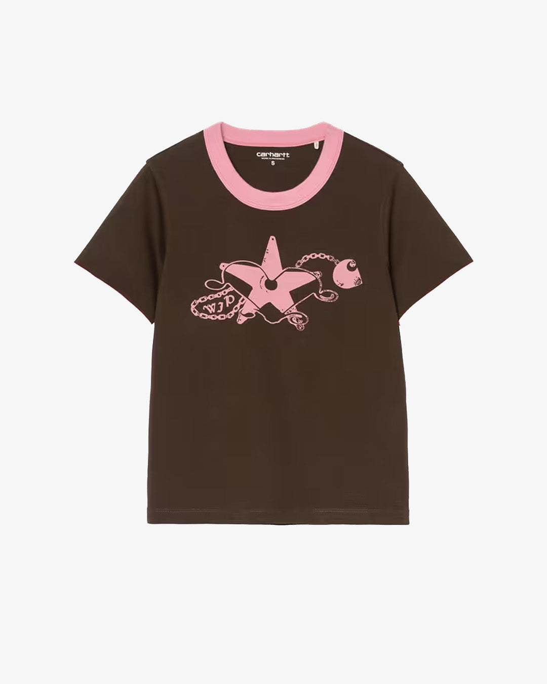 Carhartt WIP W' Outlaw Star Ringer T-Shirt Tobacco/Havana Carhartt WIP W' Outlaw Star Ringer T-Shirt Tobacco/Havana