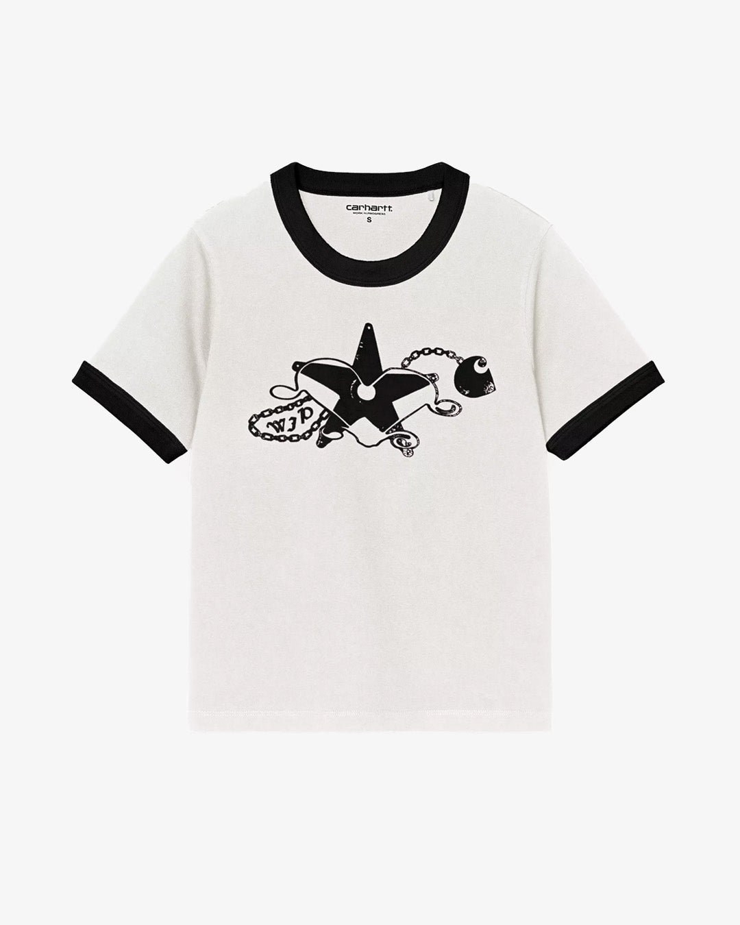 Carhartt WIP W' S/S Outlaw Star Ringer T-Shirt Wax/Black Carhartt WIP W' S/S Outlaw Star Ringer T-Shirt Wax/Black