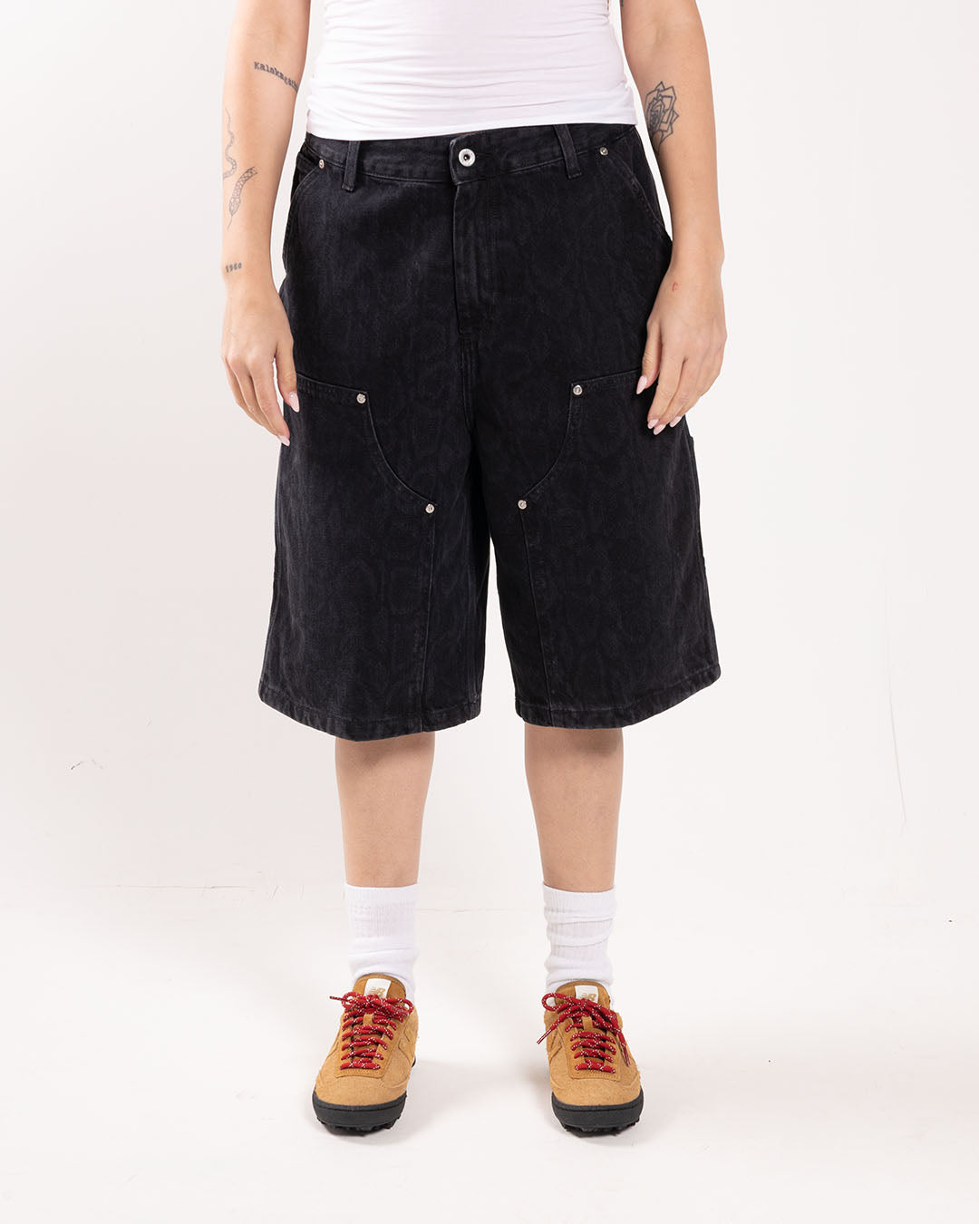 Carhartt WIP W' Snake Nixon Double Knee Short Snake Camo Carhartt WIP W' Snake Nixon Double Knee Short Snake Camo