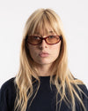 Flatlist Olympia Crystal Burgundy/Solid Peach Lens