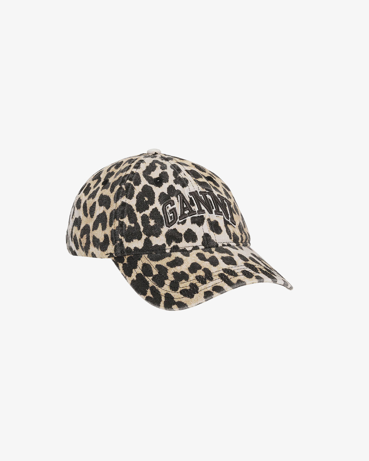 Ganni Leopard Canvas Cap Ganni Leopard Canvas Cap