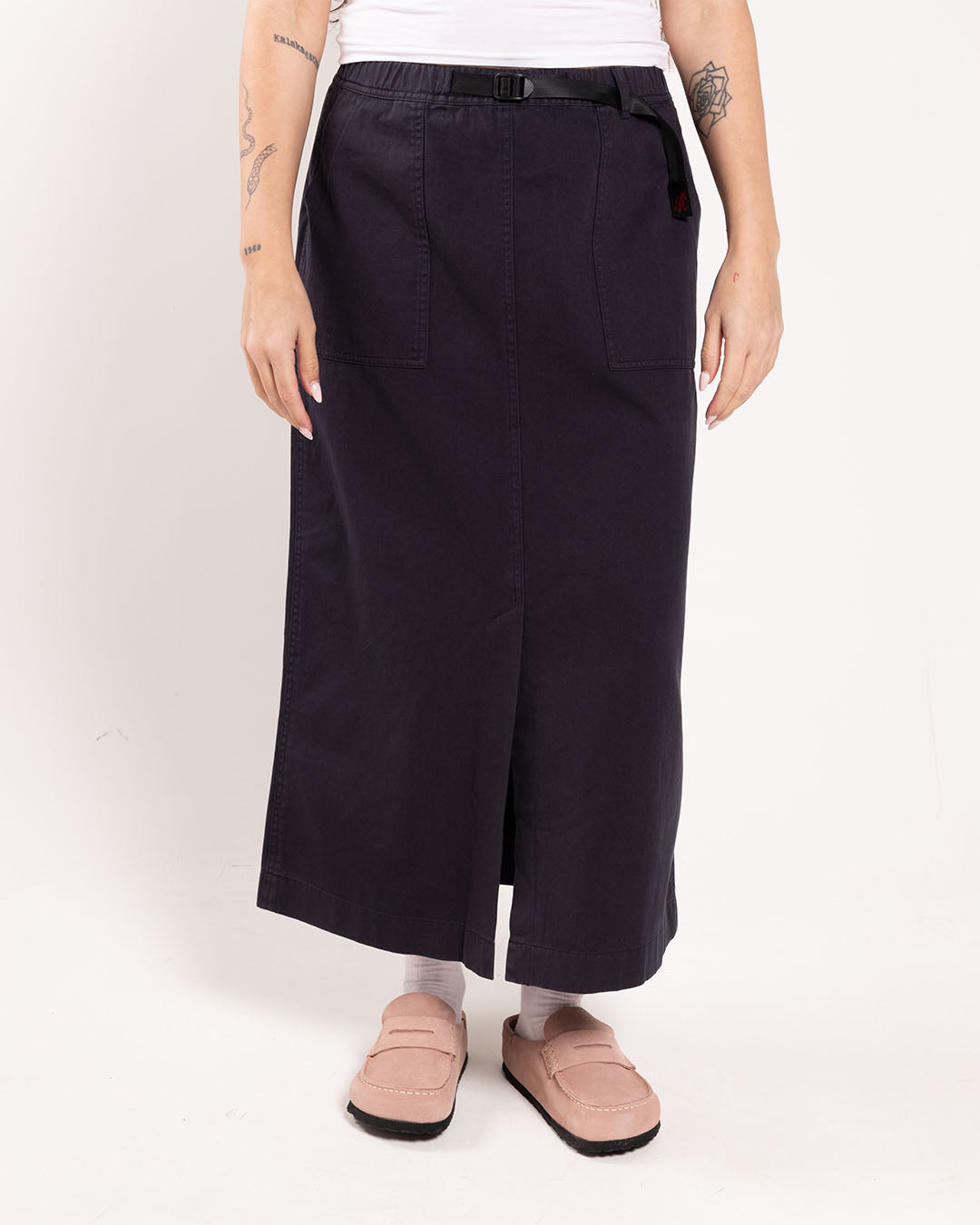 Gramicci Long Baker Skirt Double Navy Gramicci Long Baker Skirt Double Navy