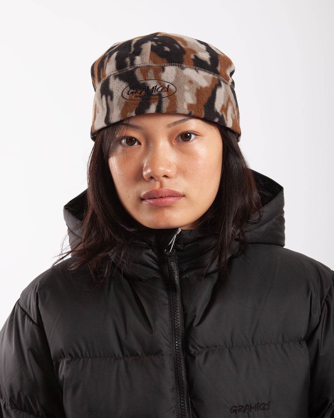 Gramicci Thermal Fleece Beanie Bark Camo Gramicci Thermal Fleece Beanie Bark Camo