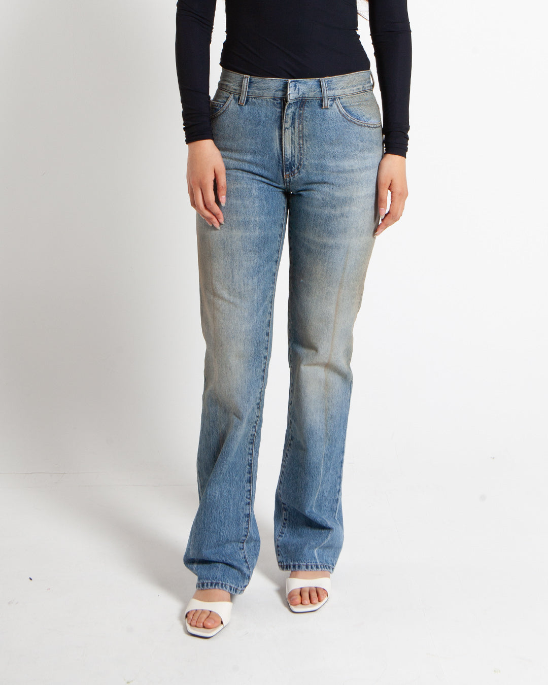 MM6 Maison Margiela Straight Leg Jeans Blue MM6 Maison Margiela Straight Leg Jeans Blue