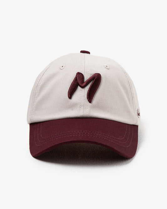Maha Amsterdam Initial Cap Ecru Burgundy