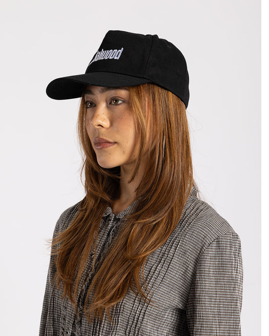 Metalwood Studio Metal Logo 5-Panel Hat Black