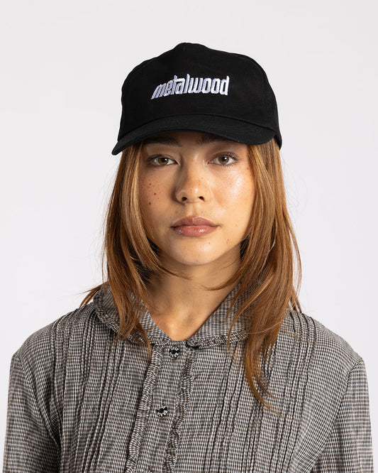 Metalwood Studio Metal Logo 5-Panel Hat Black