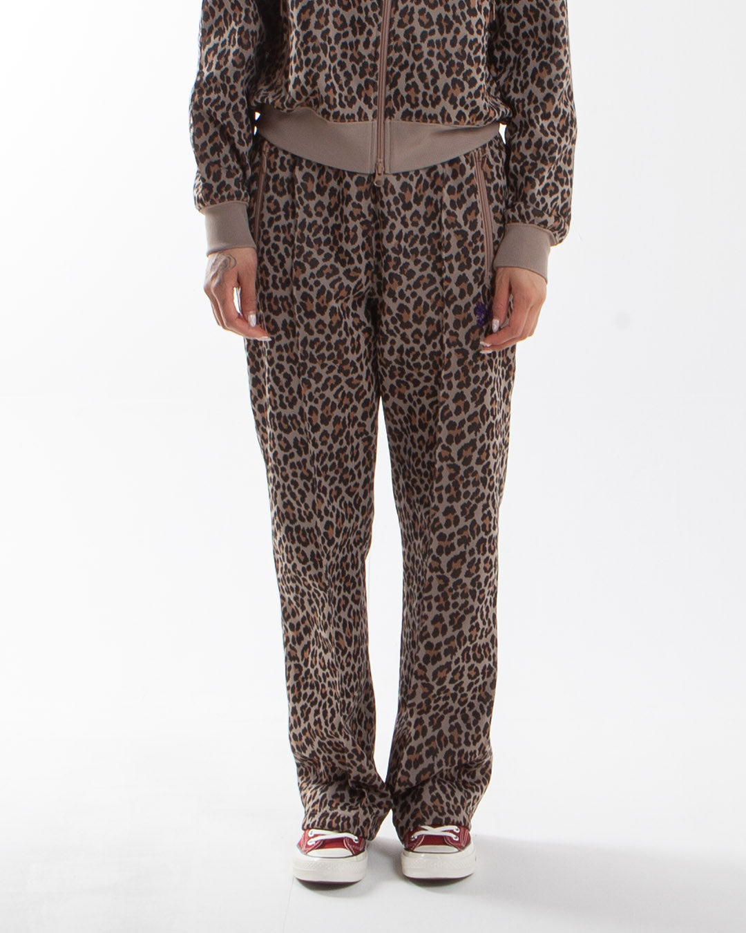 Needles Track Pant - Poly Jacquard Leopard Needles Track Pant - Poly Jacquard Leopard