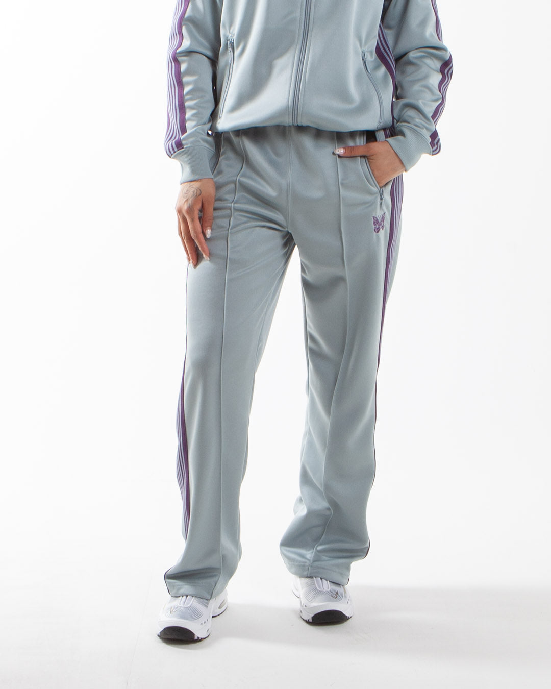 Needles Track Pant - Poly Smooth Sax Blue Needles Track Pant - Poly Smooth Sax Blue