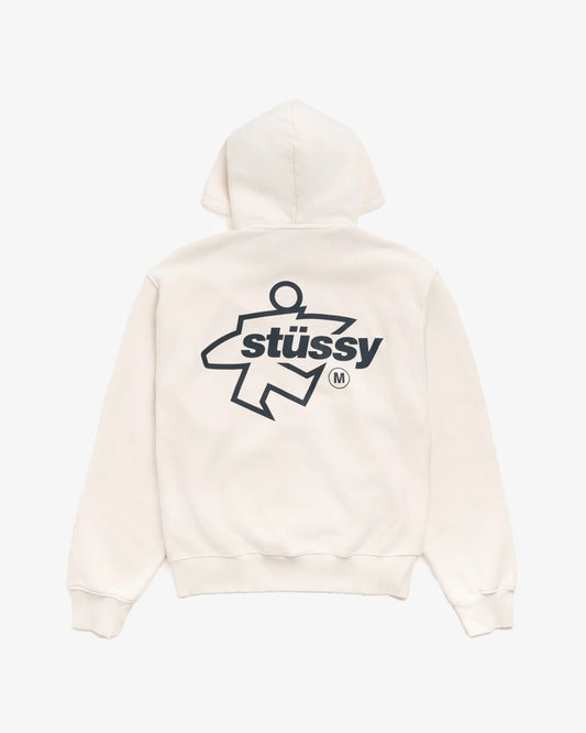 Stüssy Surf Size Gar. Dyed Zip Hood Bone
