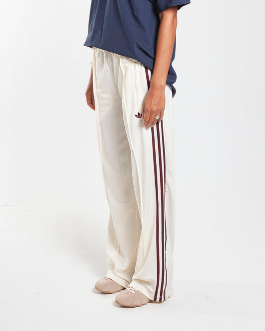 adidas Adicolor Classic Firebird Loose Track Pants Cream White/Maroon