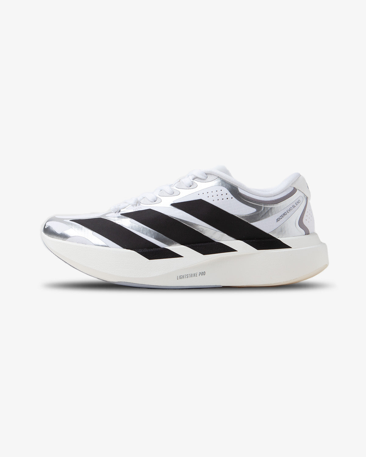 adidas Adizero EVO SL EXO White/Black/Iron Metallic adidas Adizero EVO SL EXO White/Black/Iron Metallic