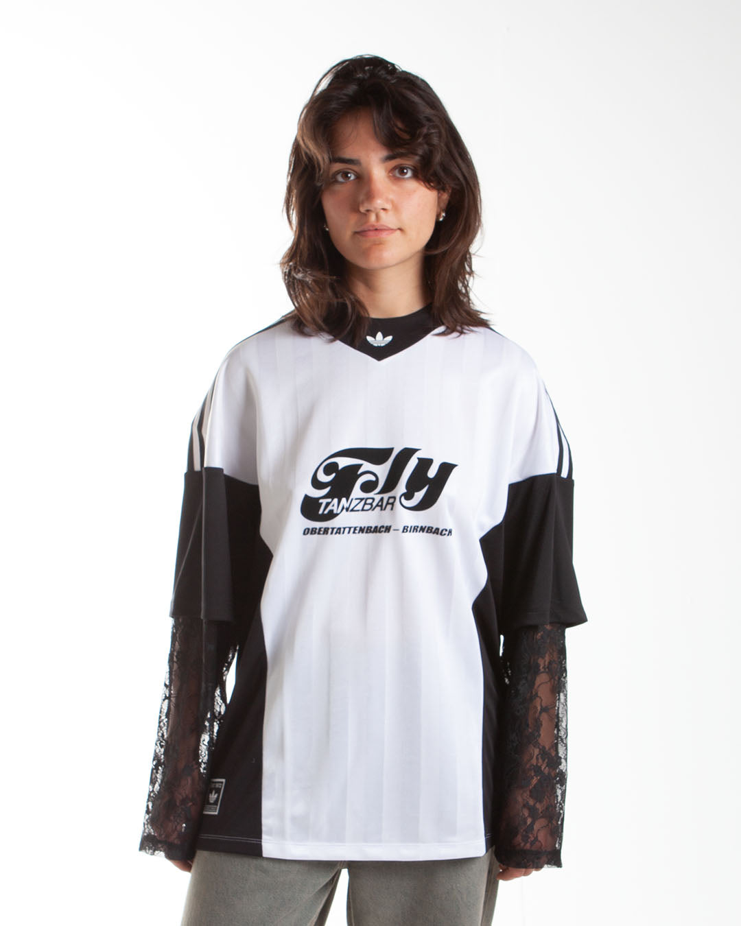 adidas Originals Lace Jersey White/Black adidas Originals Lace Jersey White/Black