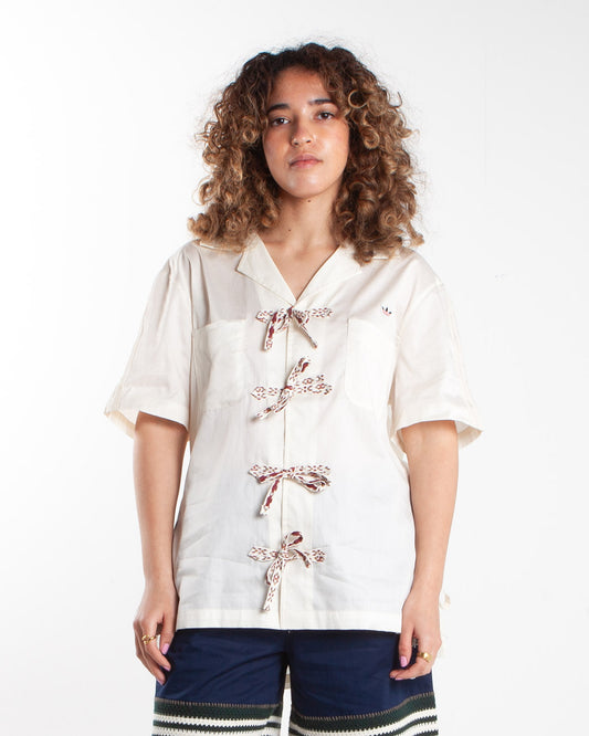 adidas x CLOT Bowling Shirt Cream White