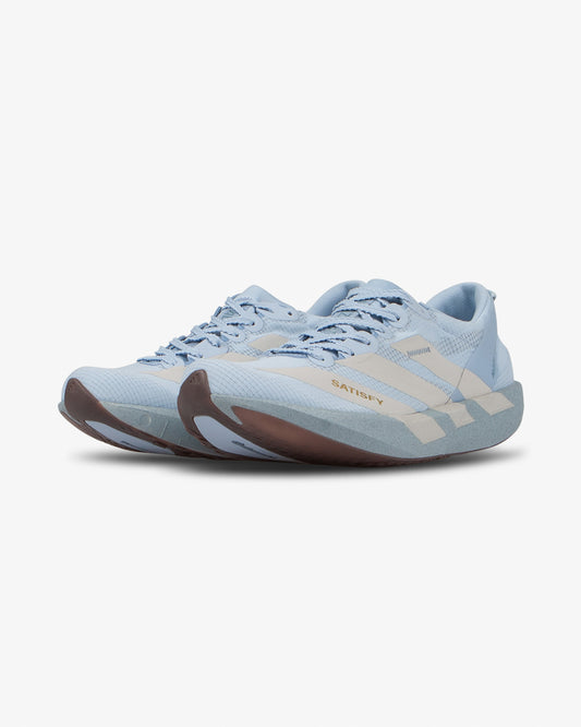 adidas x Satisfy Adizero Adios Wonder Blue/Pearl Metallic