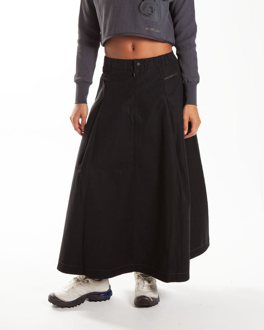 and wander High Count Cloth Skirt Black