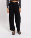and wander Light W Cloth Wide Pants Black
