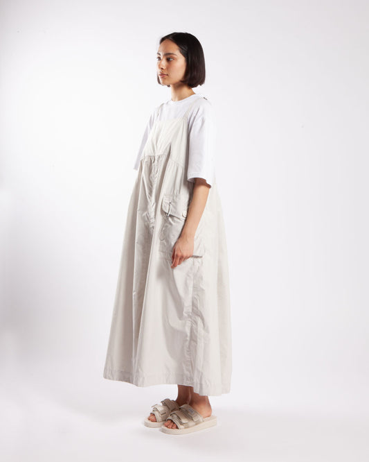 and wander Oversized Cargo Dress (W) Off White