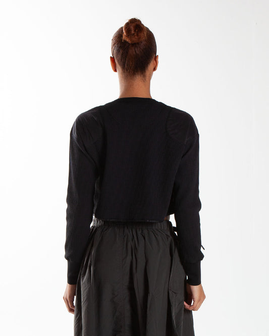 and wander PE Waffle Short Length T Black