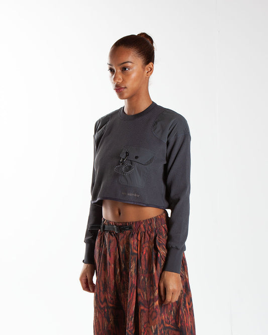 and wander PE Waffle Short Length T Gray