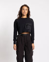 and wander PE waffle short length T-Shirt Black