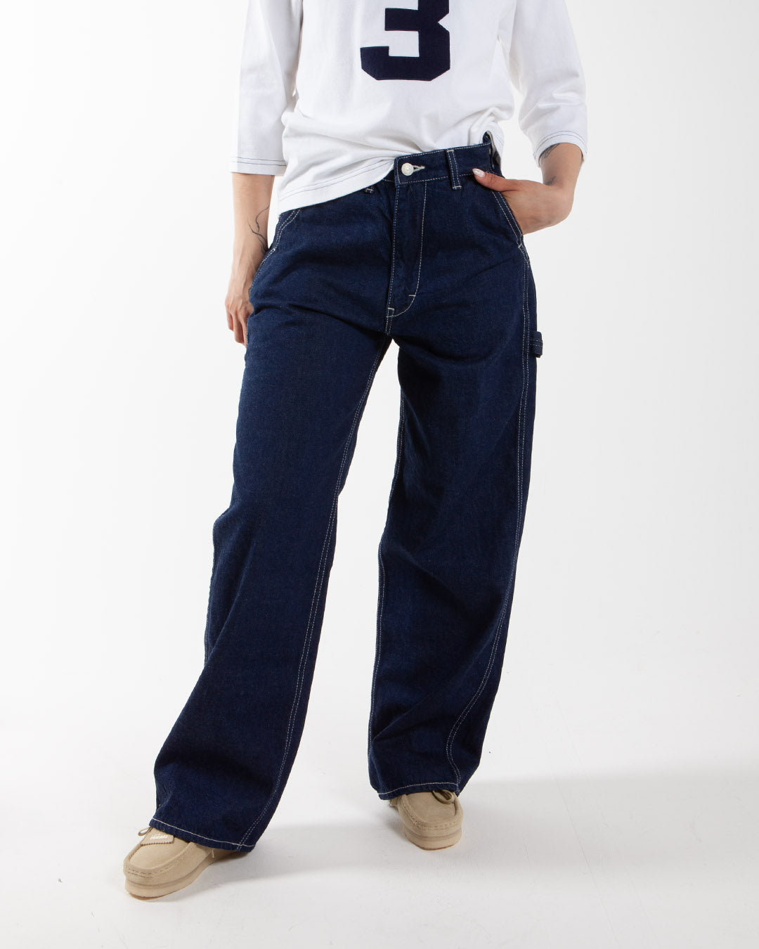 Beams Boy 12oz Denim Painter Pants Indigo1