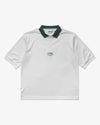 Metalwood Studio Quarter Zip Jersey Polo Natural