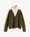 MM6 Maison Margiela Pullover Khaki/Off-White