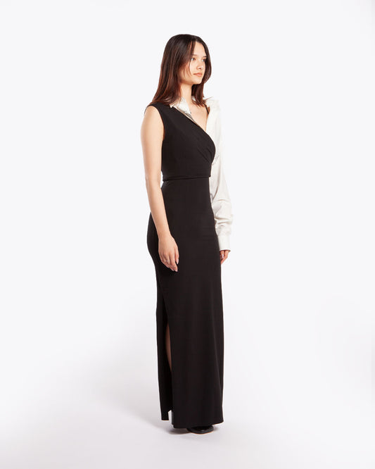 MM6 Maison Margiela Maxi Dress Black/White