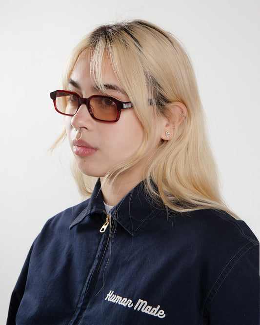 Flatlist Hanky Crystal Burgundy/Peach Lens