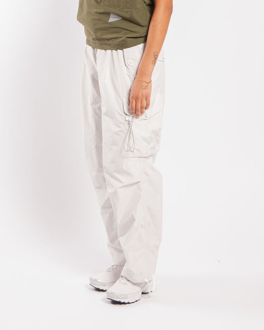 and wander Oversized Cargo Pants Off White