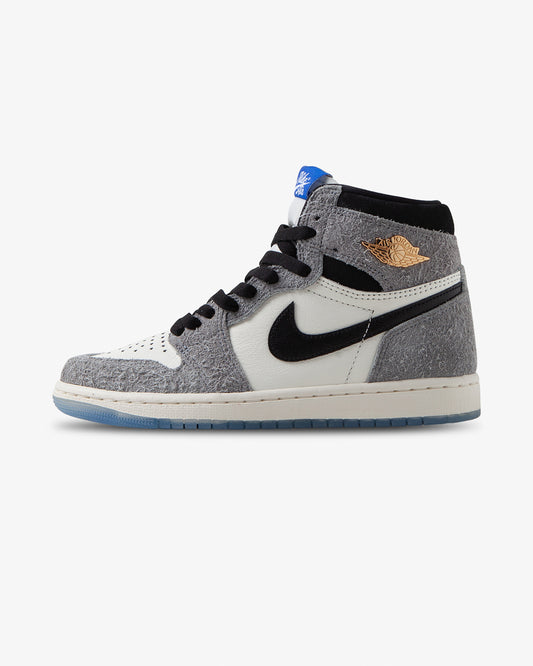 Air Jordan 1 Retro High OG All-Star sneakers, grijs, wit en blauw, zijkant