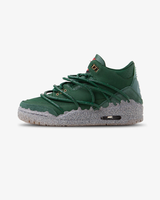Nike, Air Jordan 3, Teyana Taylor, Concrete Rose, green sneaker, women, side view