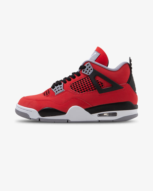 Air Jordan 4, Toro Bravo, red sneaker, women, side view