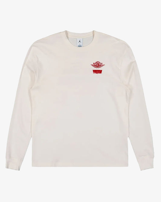 Air Jordan x Levi's Long Sleeve T-Shirt Pale Ivory/Gym Red