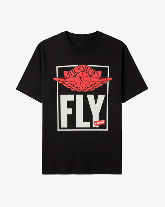 Air Jordan x Levi's, T-Shirt Black, front view
