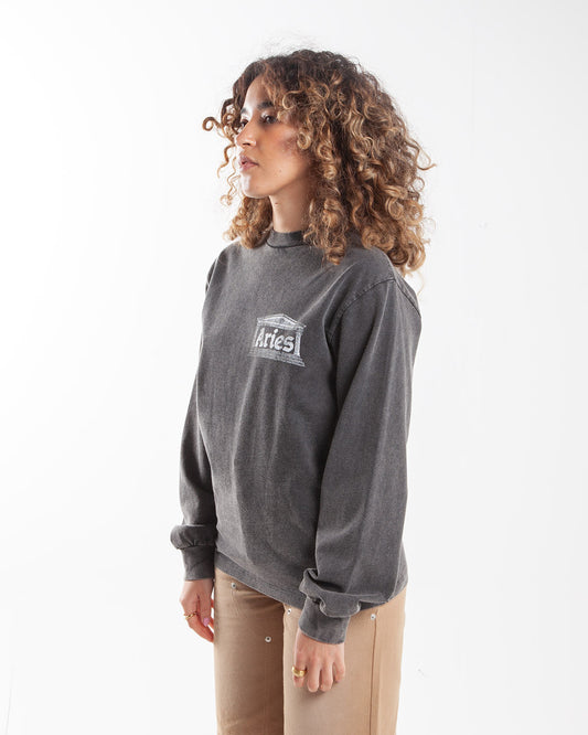 Aries Arise Aged Ancient Temple LS Tee Black