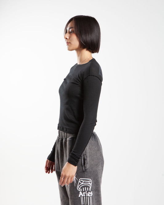 Aries Arise Ancient Temple Baby LS Tee Black