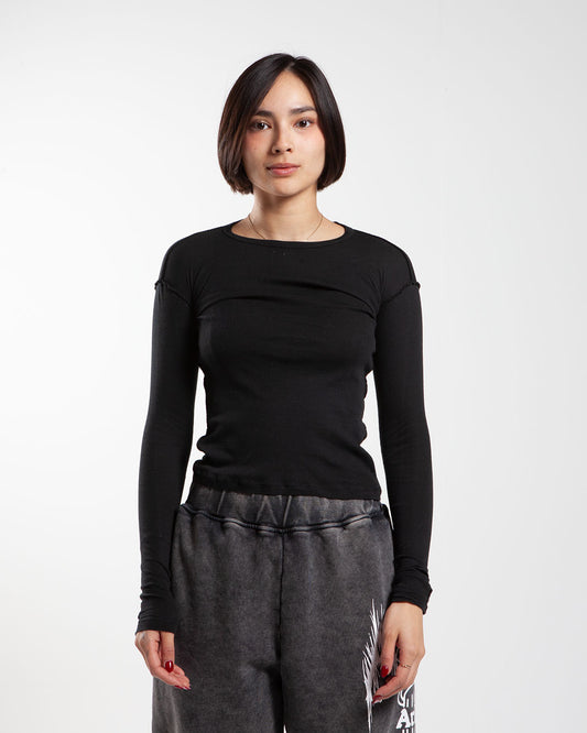 Aries Arise Ancient Temple Baby LS Tee Black