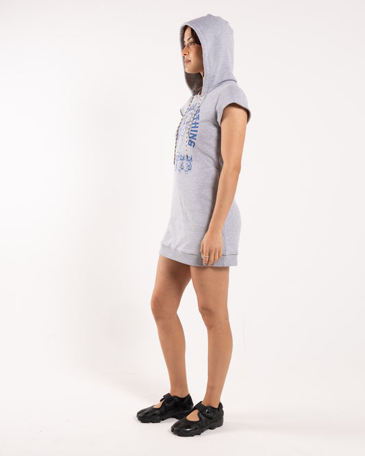 Aries Arise Angel of Nothing Hooded Dress Grey