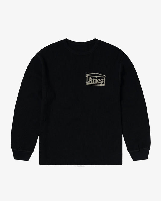 Aries Arise Reversible Waffle LS Black