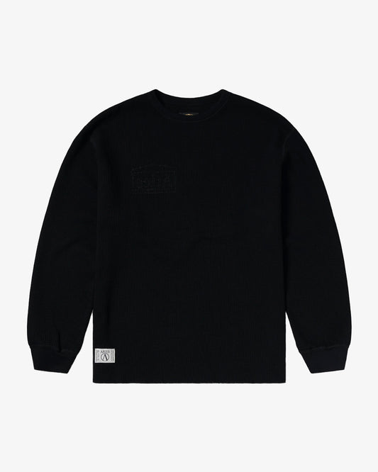 Aries Arise Reversible Waffle LS Black