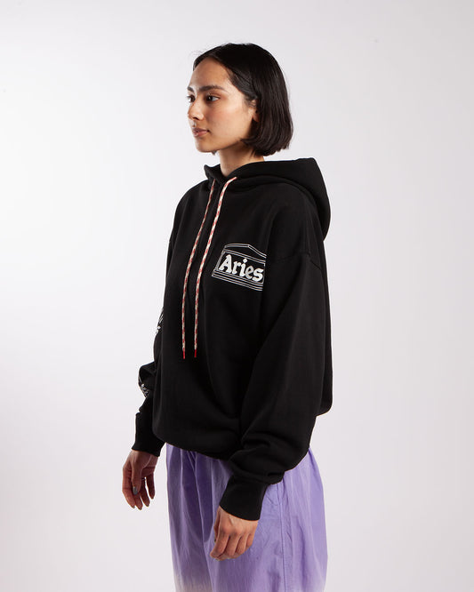 Ram Column Hoodie Zwart